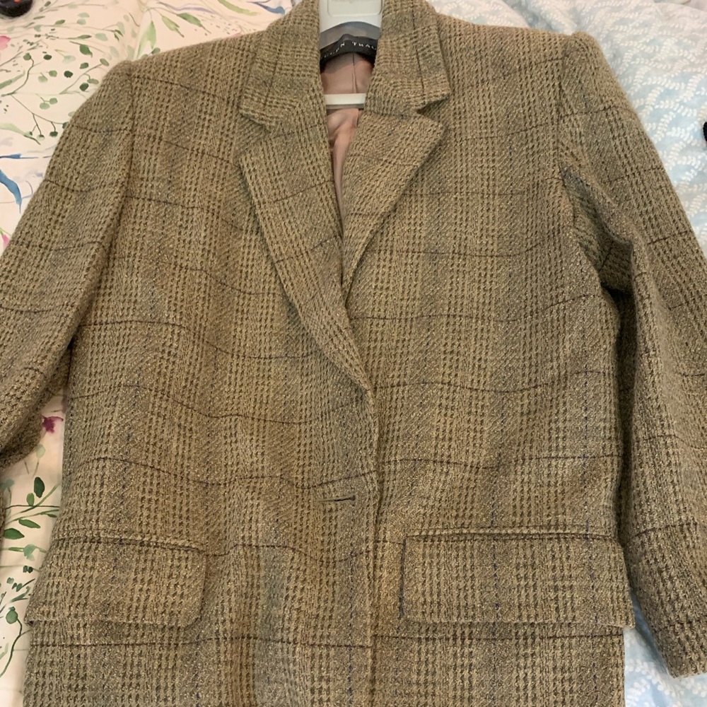 Lovely Ellen Tracy Houndstooth Jacket sz. 12